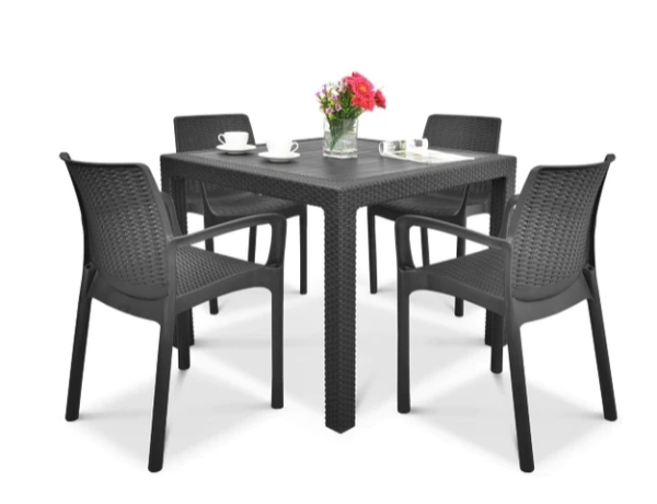 Keter - 4 Bali + 1 Quartet Table Set
